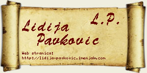 Lidija Pavković vizit kartica